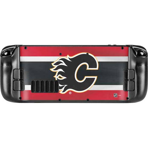 NHL Calgary Flames Jersey Steam Deck Handheld Gaming Computer Skin